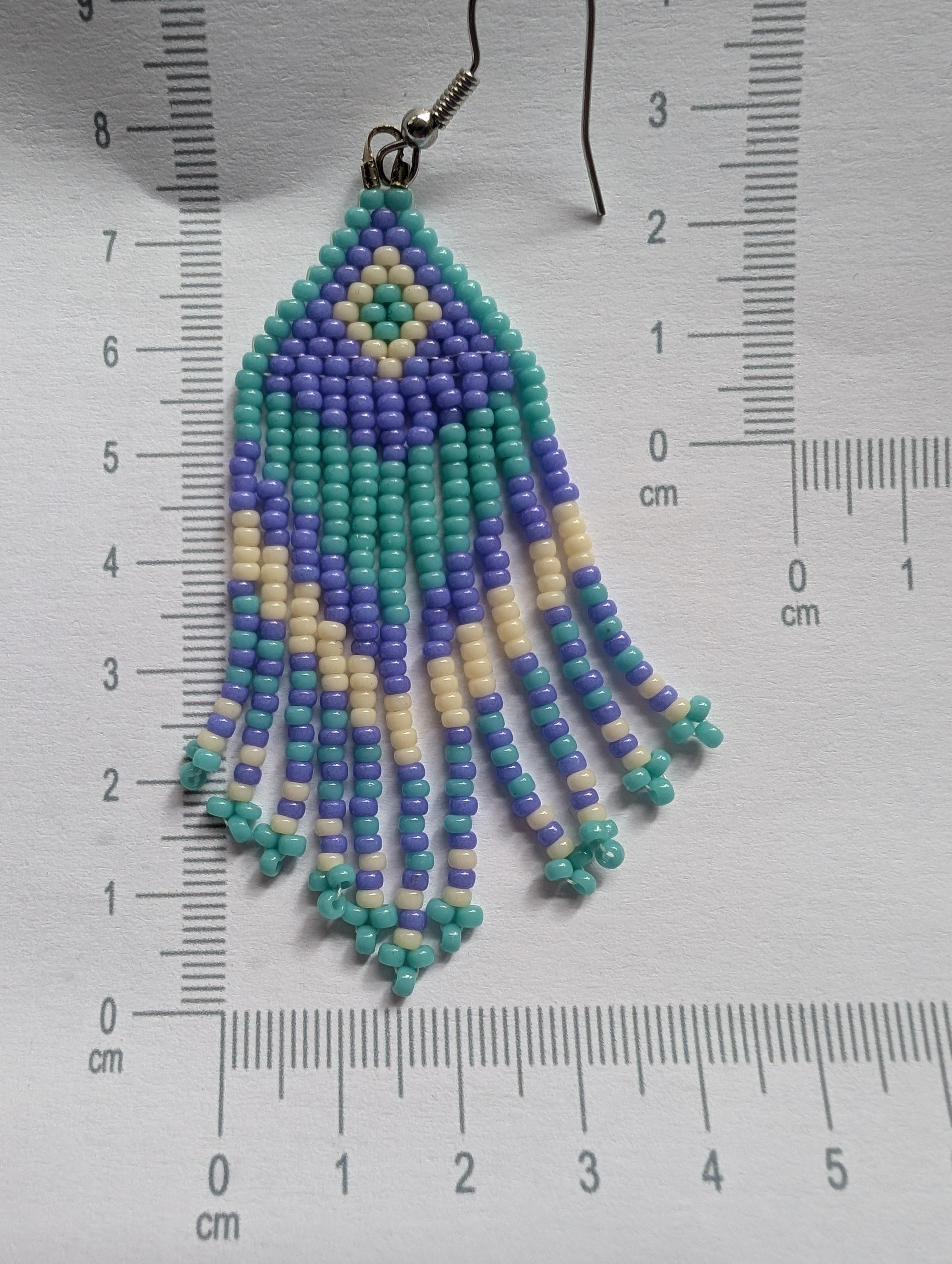 Handcrafted Fringed Statement Beaded Earrings - Japanese Toho & Miyuki Beads
