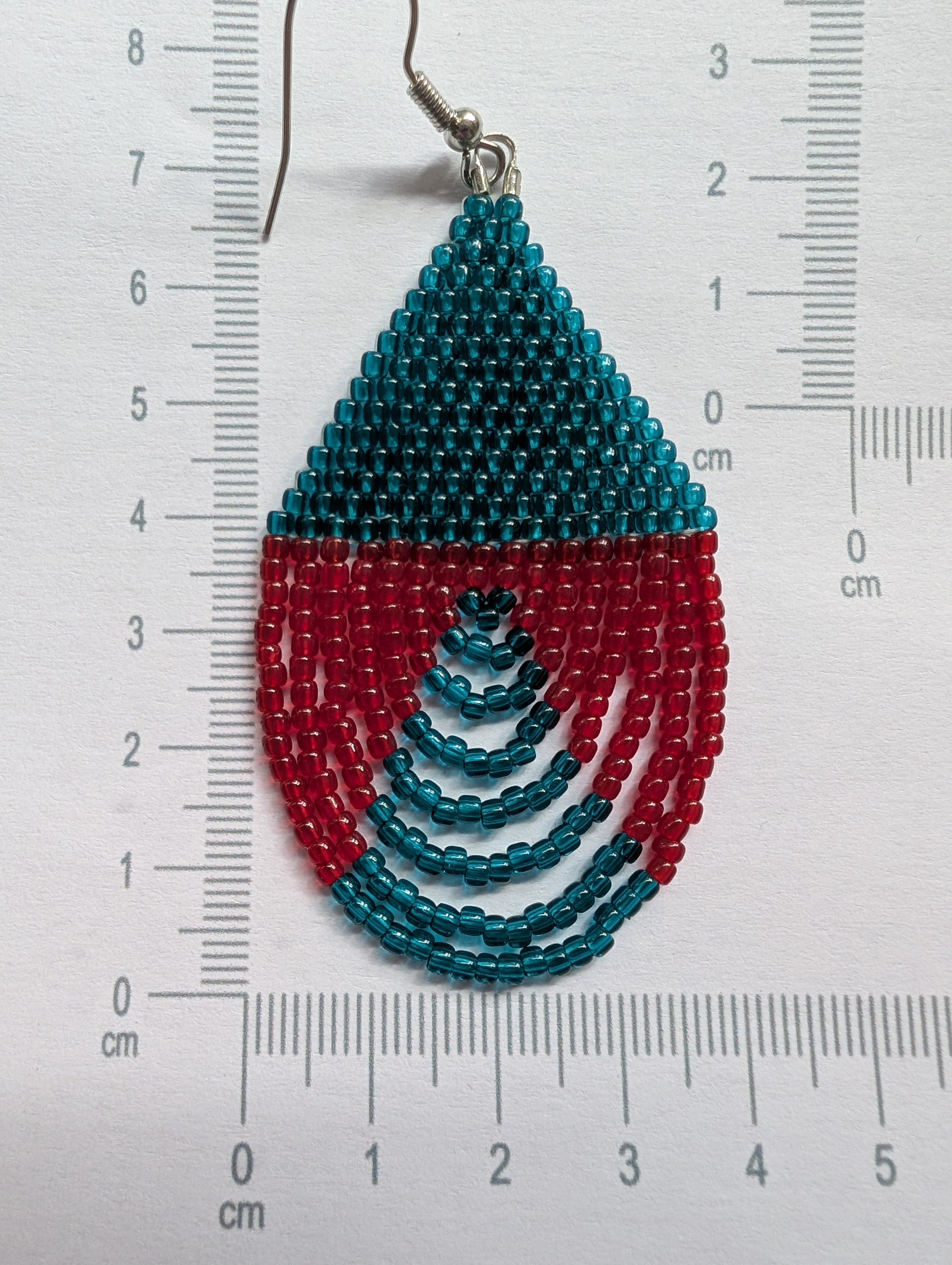 Handcrafted Geometric Movement Beaded Earrings - Japanese Toho & Miyuki Beads