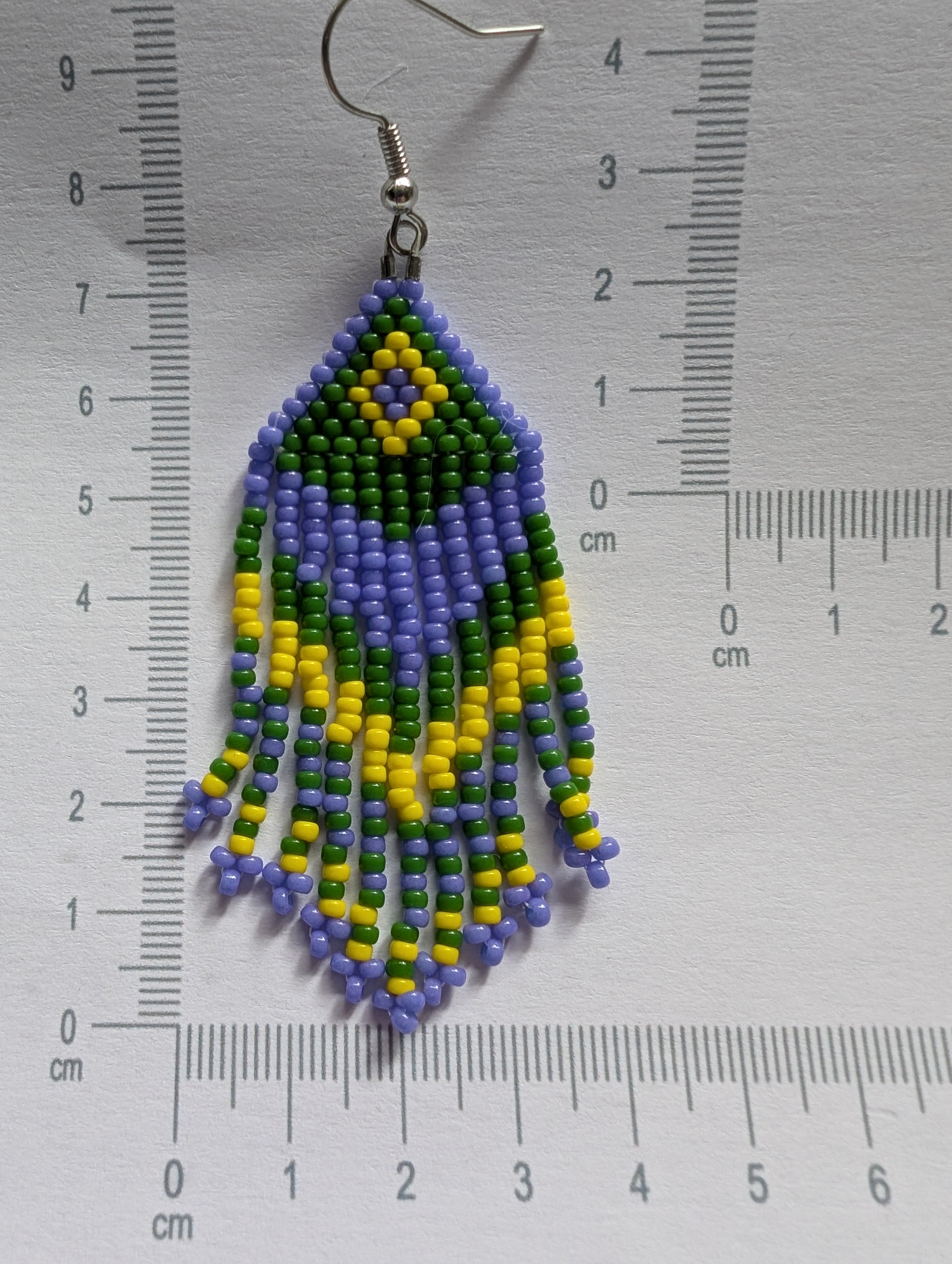 Handcrafted Fringed Statement Beaded Earrings - Japanese Toho & Miyuki Beads