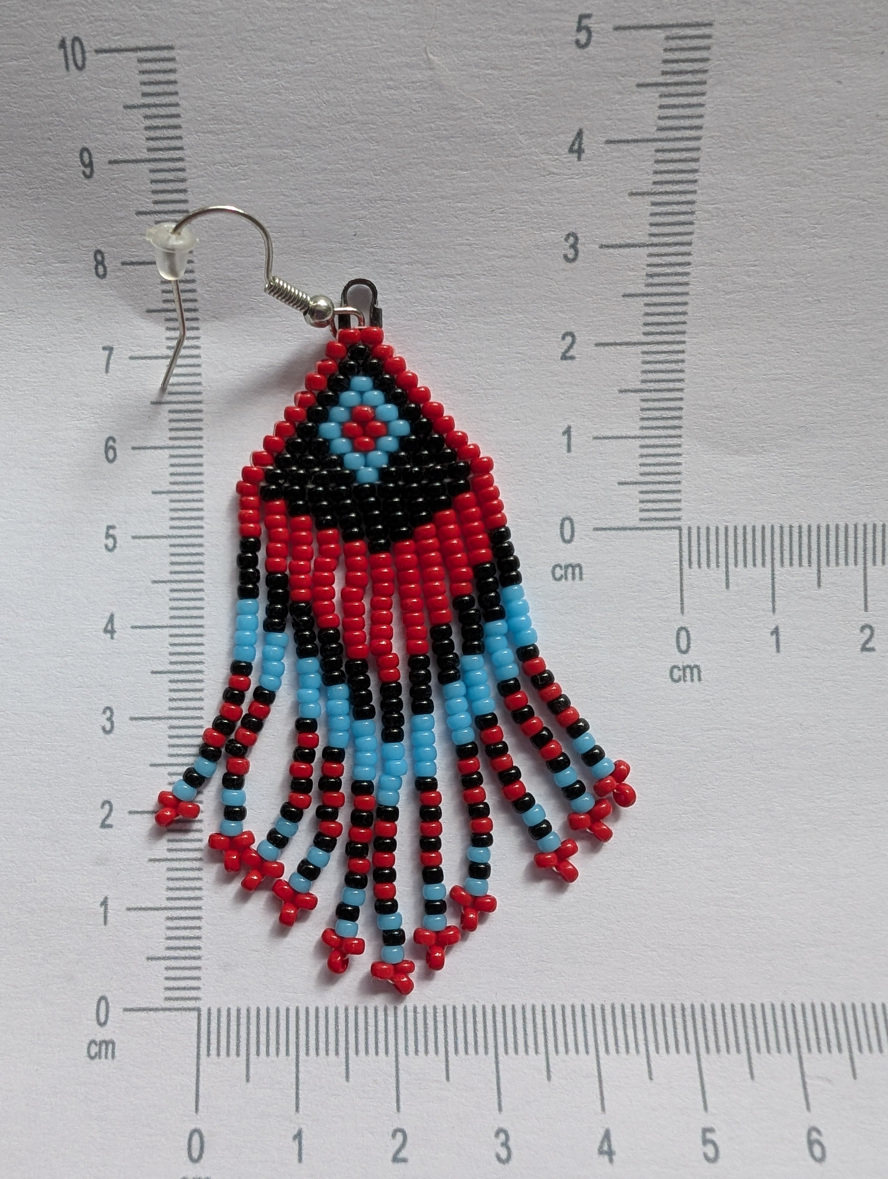 Handcrafted Fringed Statement Beaded Earrings - Japanese Toho & Miyuki Beads