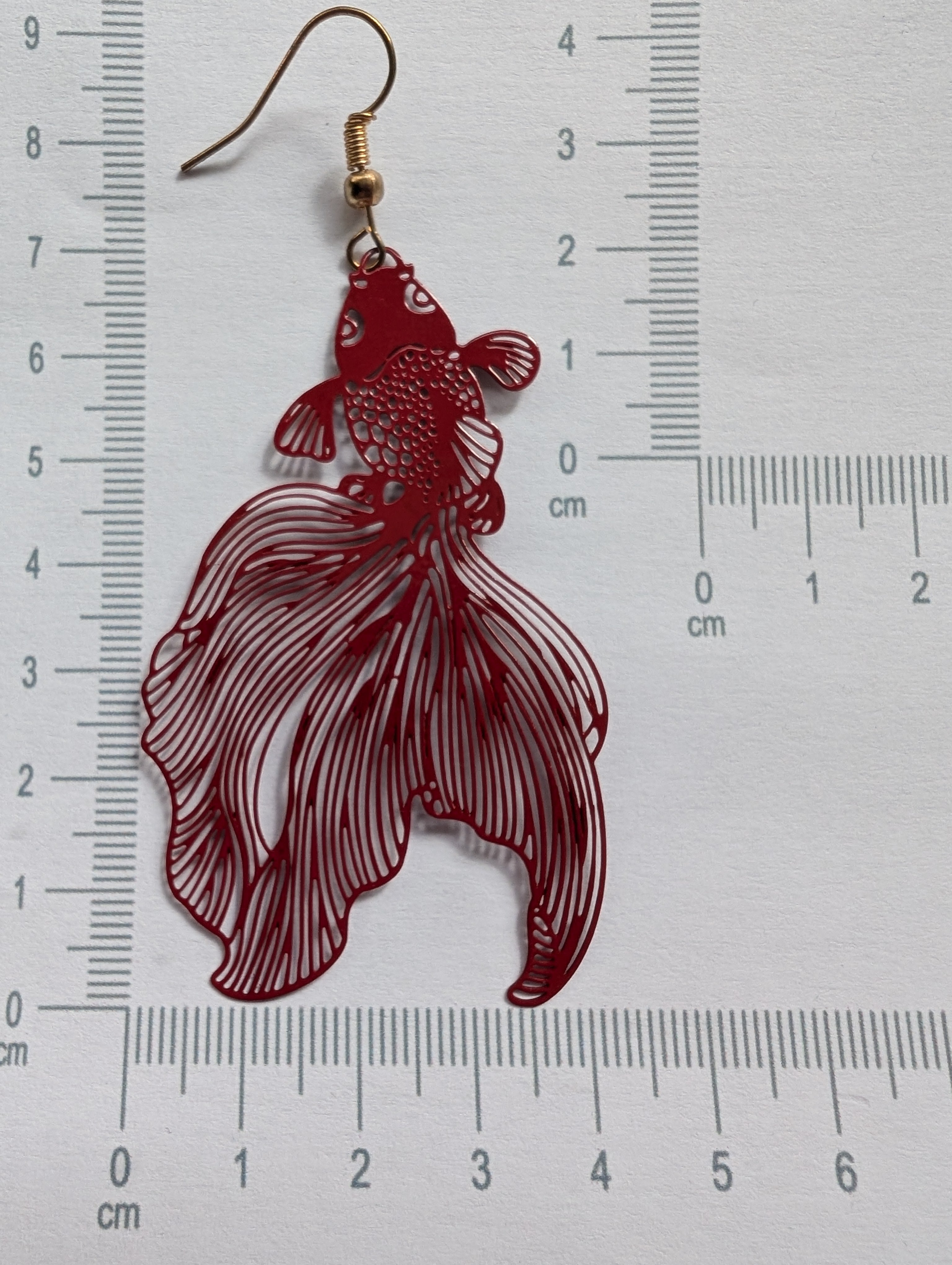 Koi Fish Earrings - Dramatic Statement Jewelry