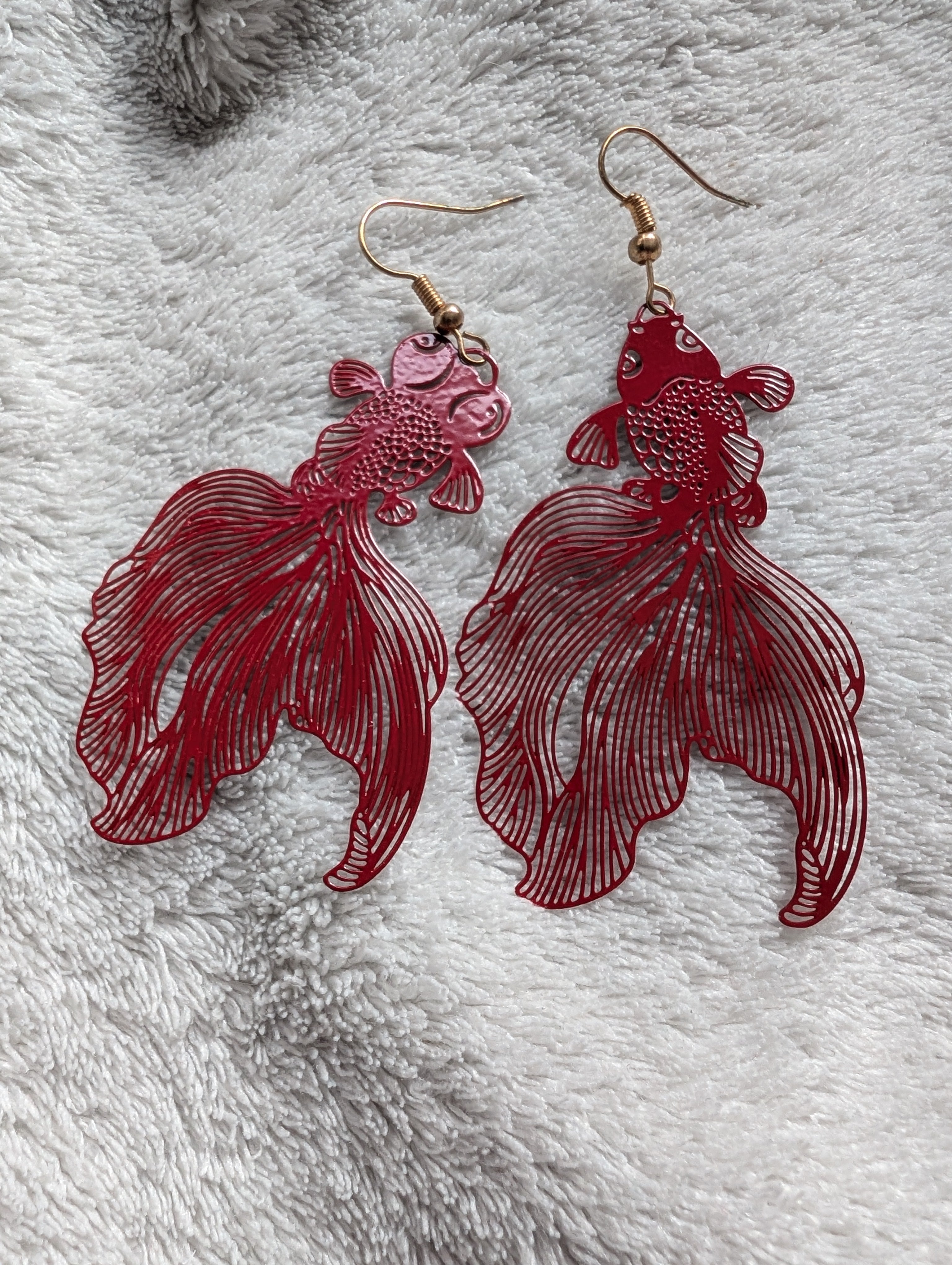 Koi Fish Earrings - Dramatic Statement Jewelry
