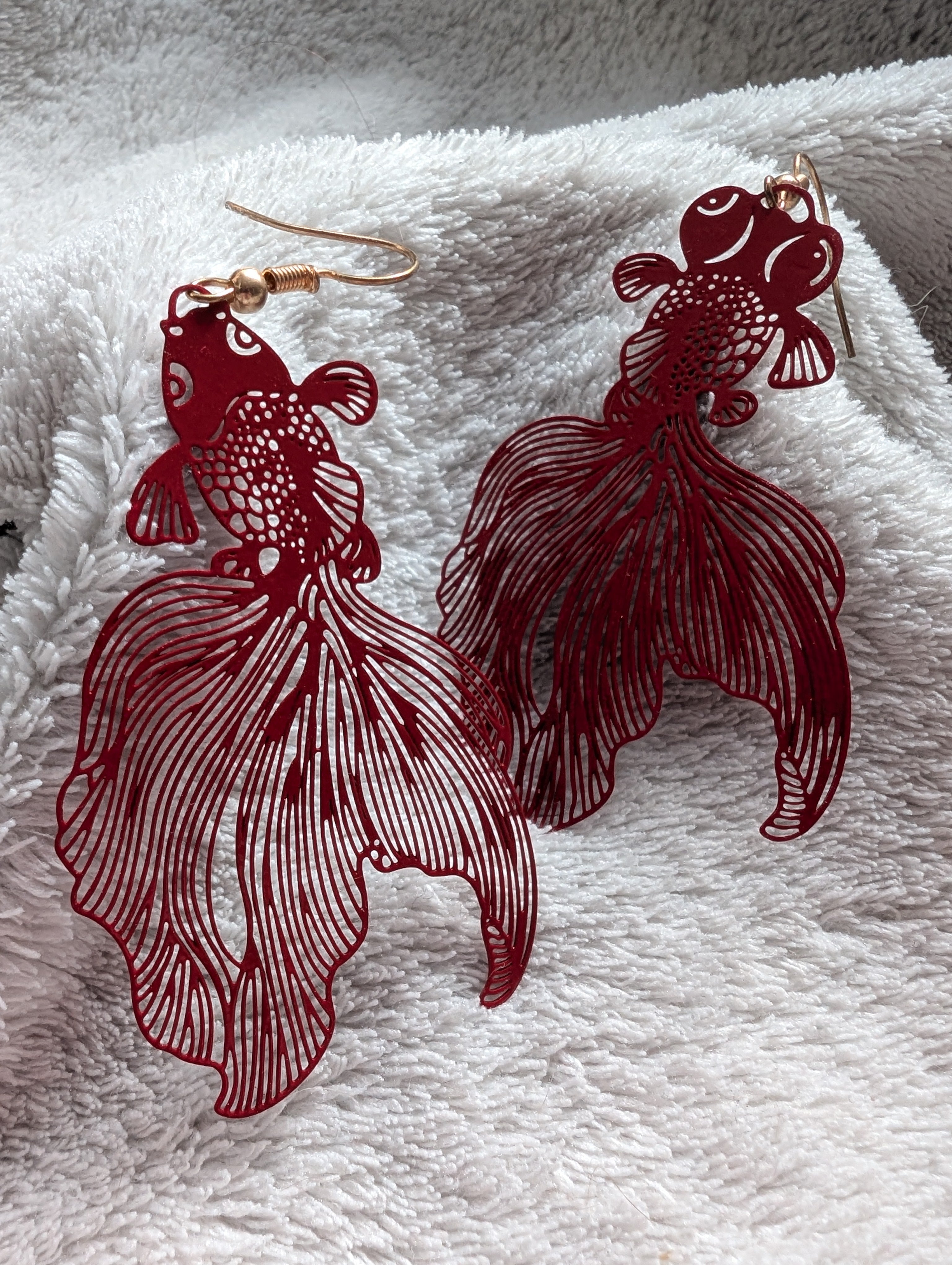 Koi Fish Earrings - Dramatic Statement Jewelry