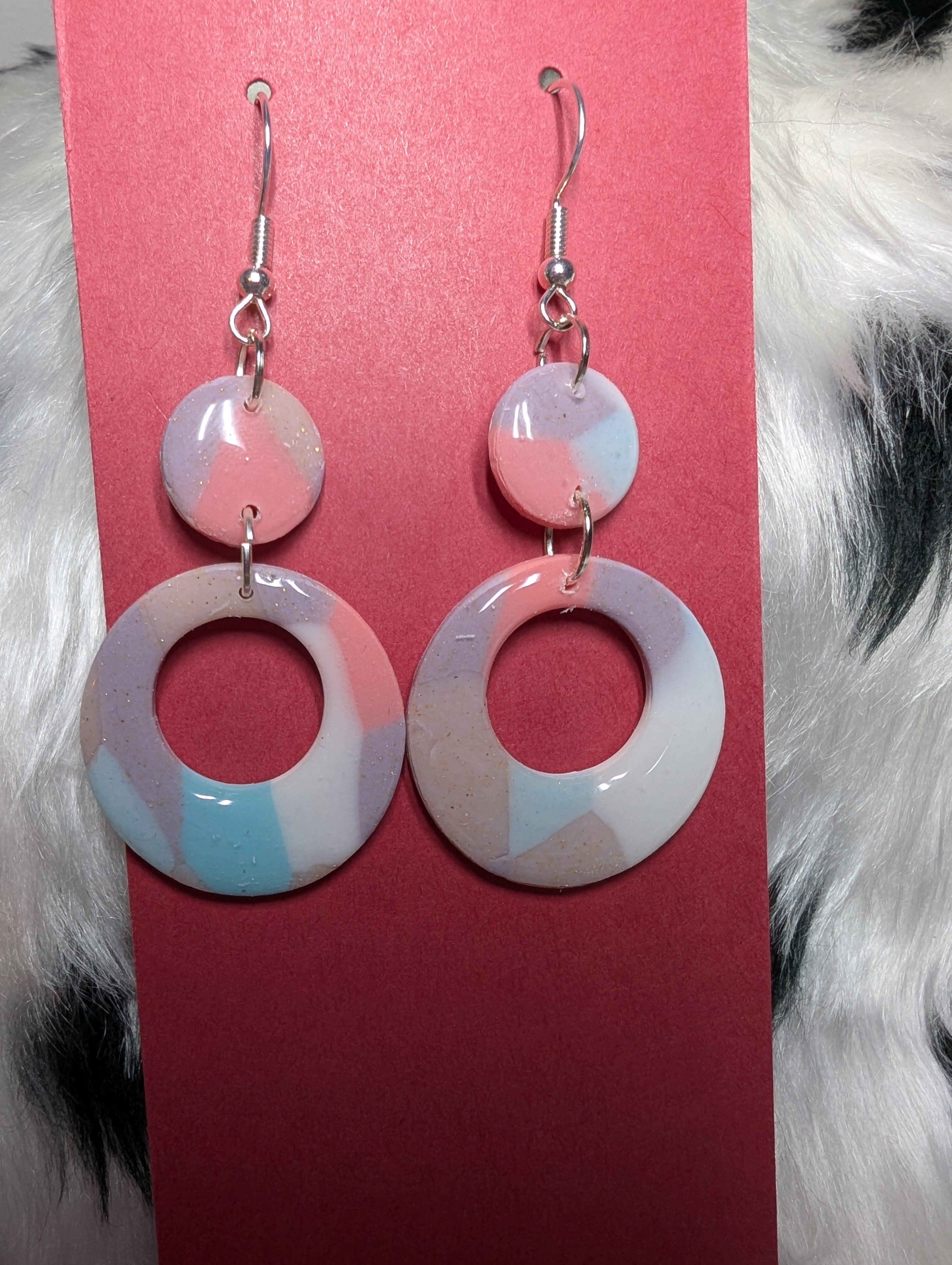 Tiered Polymer Clay Pastel Earrings