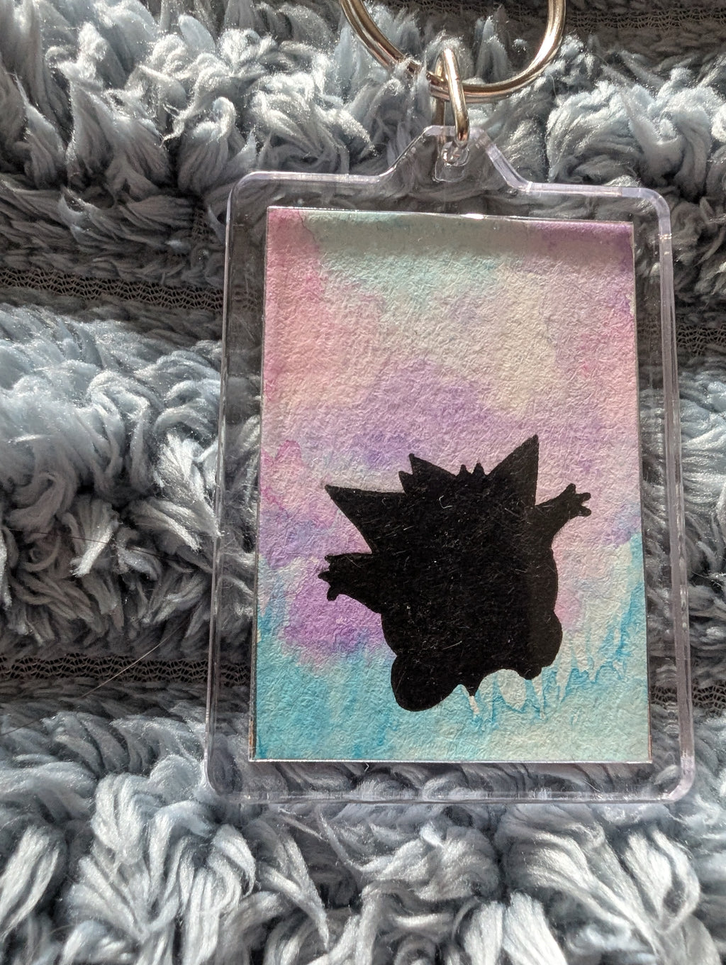 Pocket Monster Keyring – Hand Painted Watercolour