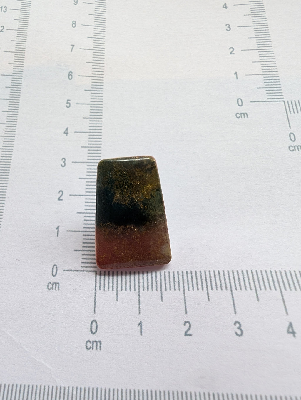 Cosmic Autumn Stud Earrings - Polymer Clay & Alcohol Ink