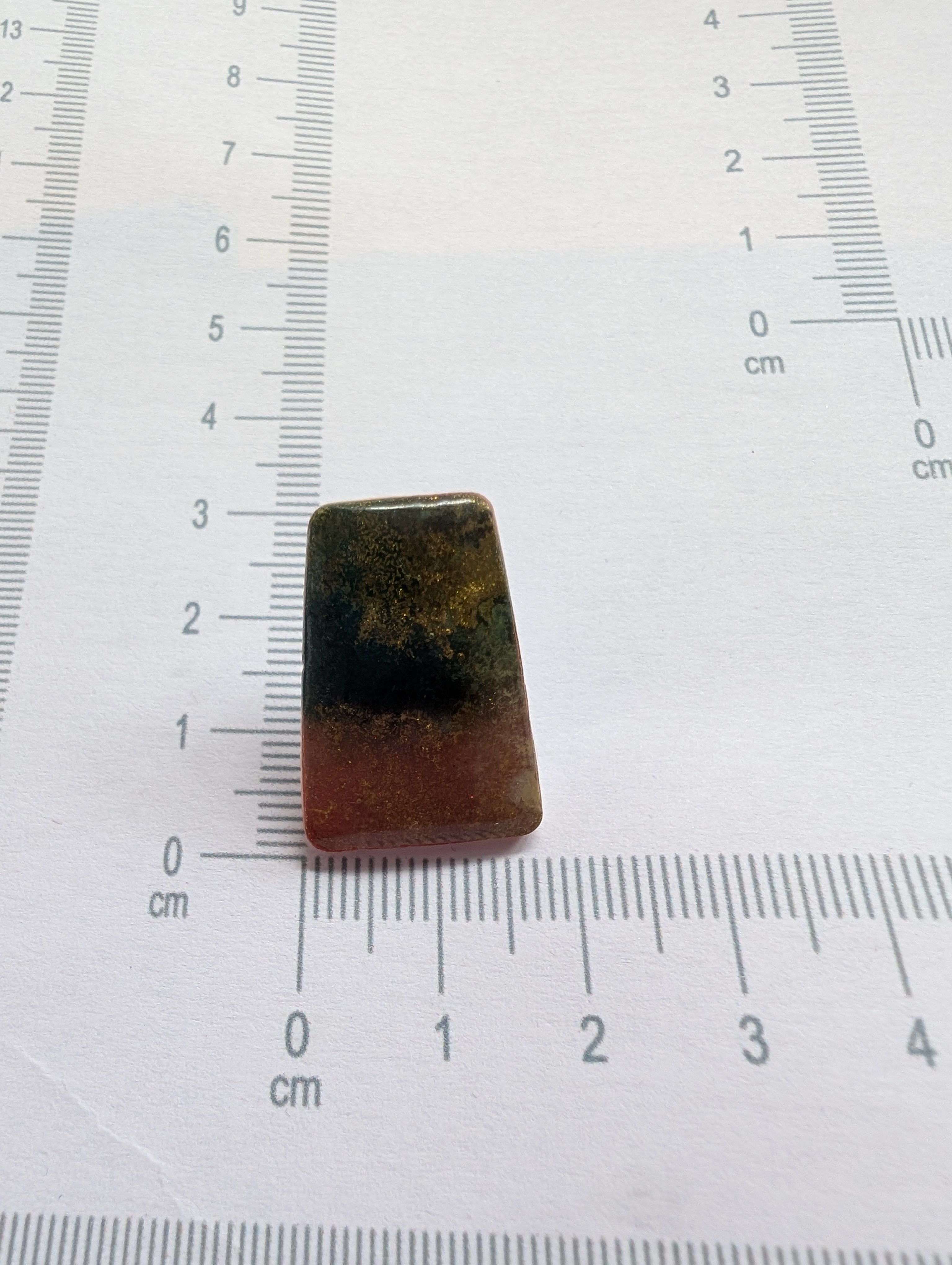 Cosmic Autumn Stud Earrings - Polymer Clay & Alcohol Ink