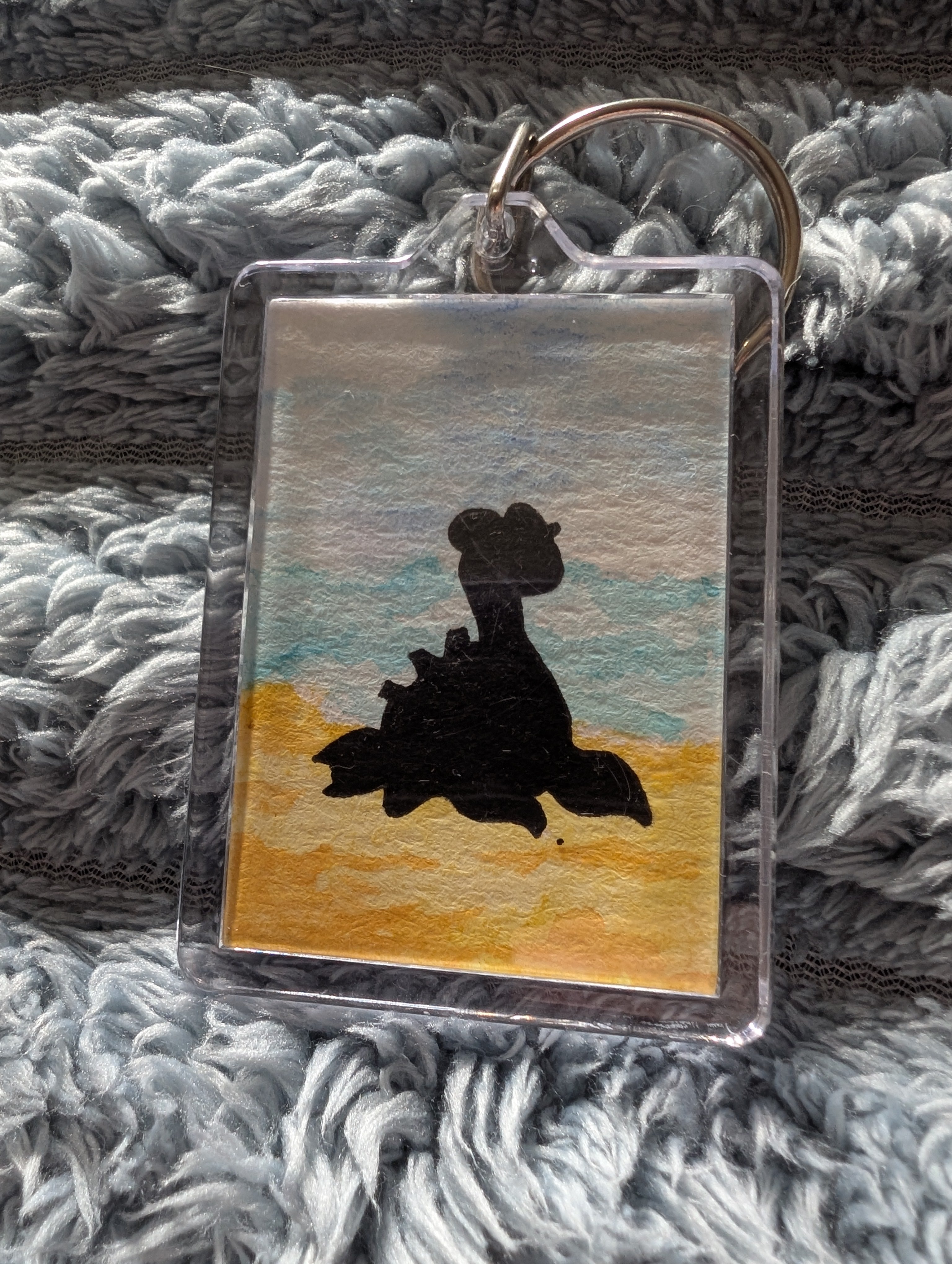 Pocket Monster Keyring – Hand Painted Watercolour