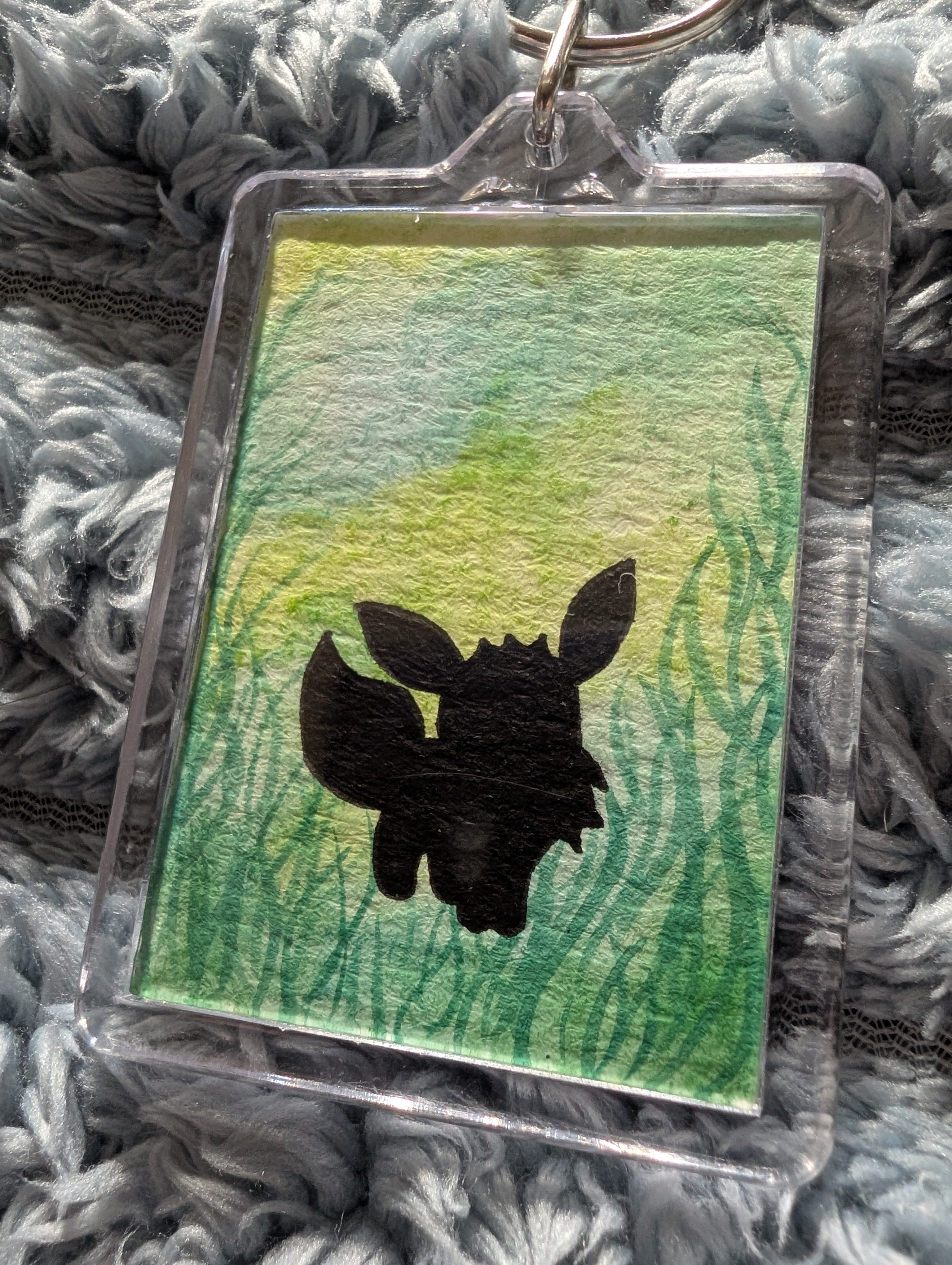 Pocket Monster Keyring – Hand Painted Watercolour