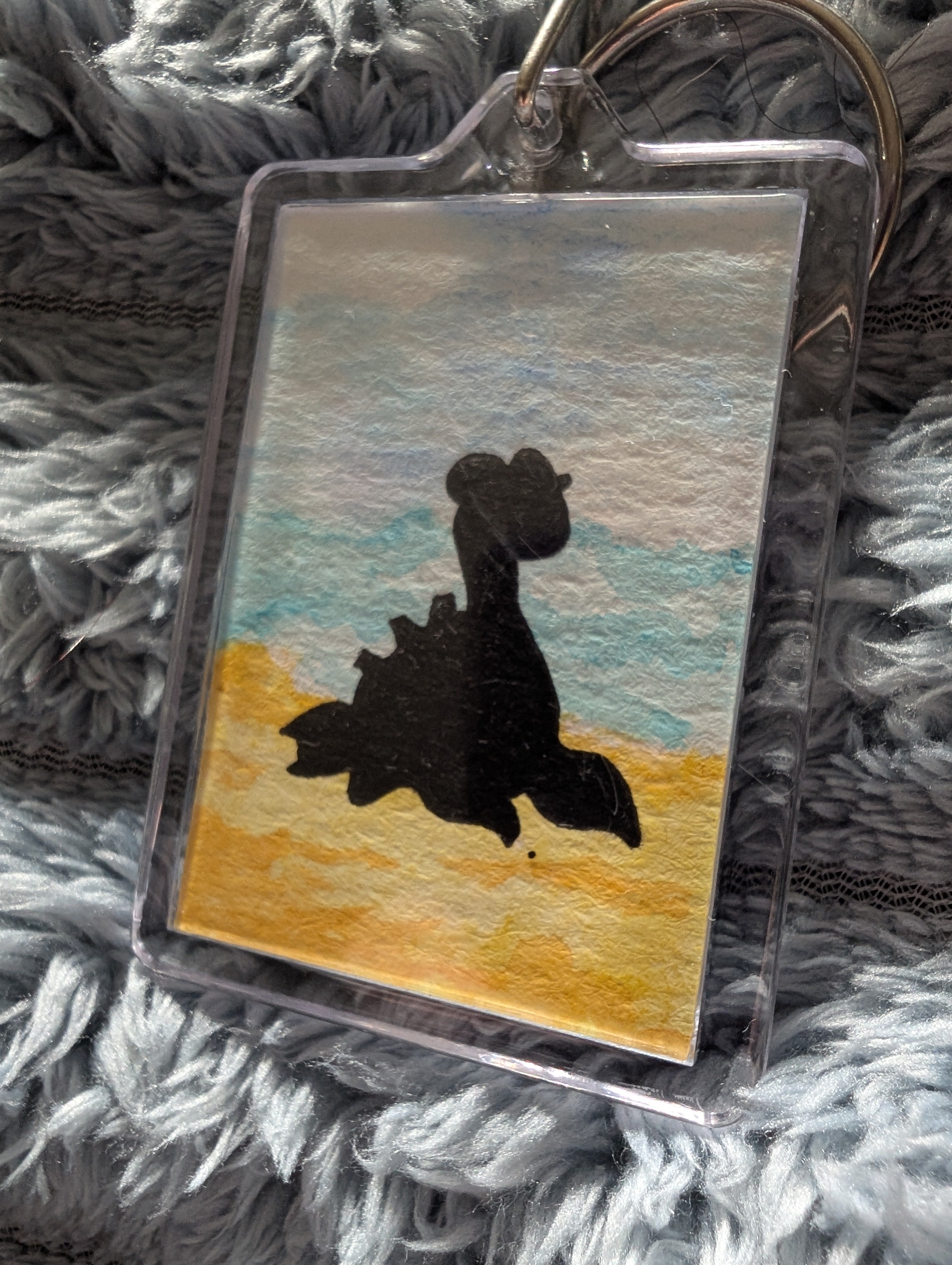 Pocket Monster Keyring – Hand Painted Watercolour