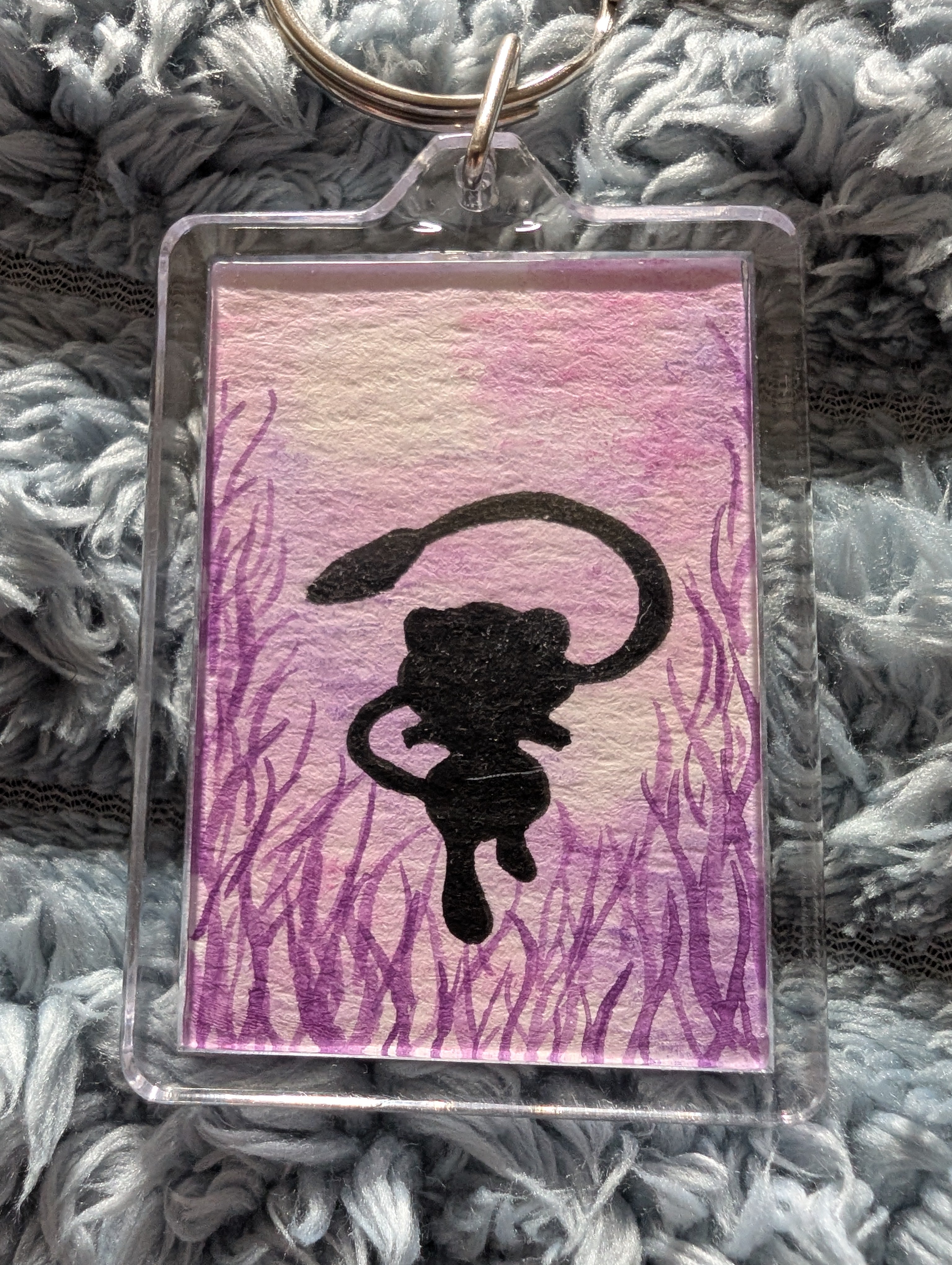 Pocket Monster Keyring – Hand Painted Watercolour