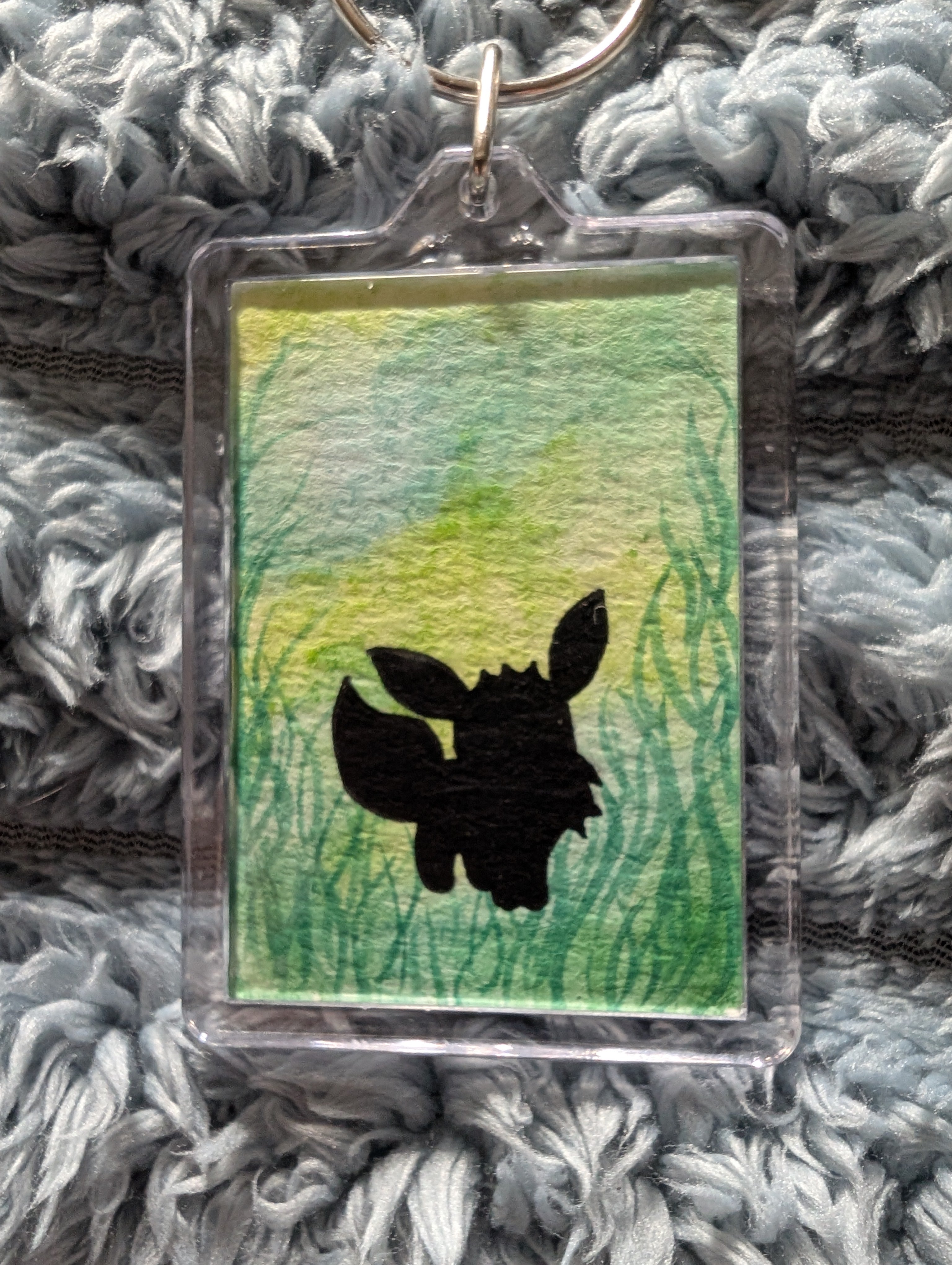 Pocket Monster Keyring – Hand Painted Watercolour