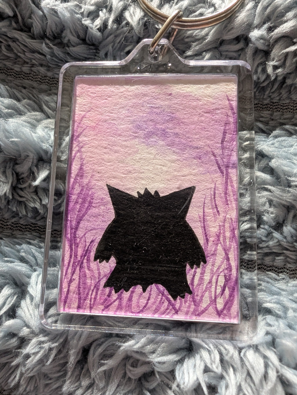 Pocket Monster Keyring – Hand Painted Watercolour
