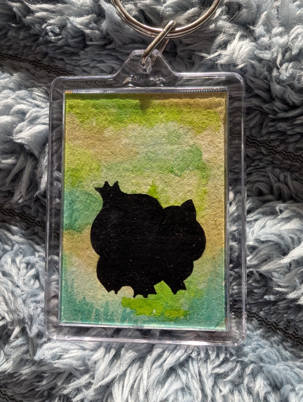 Pocket Monster Keyring – Hand Painted Watercolour