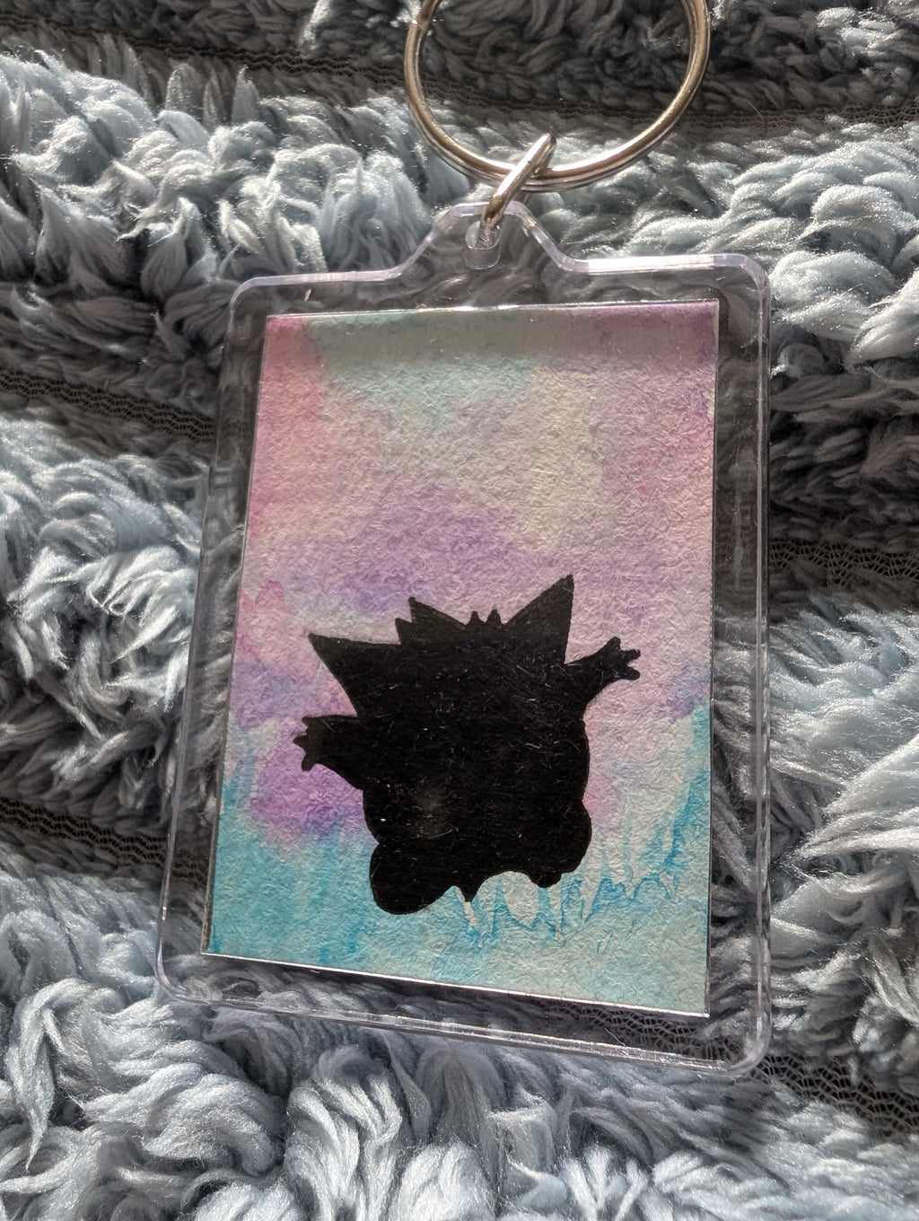Pocket Monster Keyring – Hand Painted Watercolour