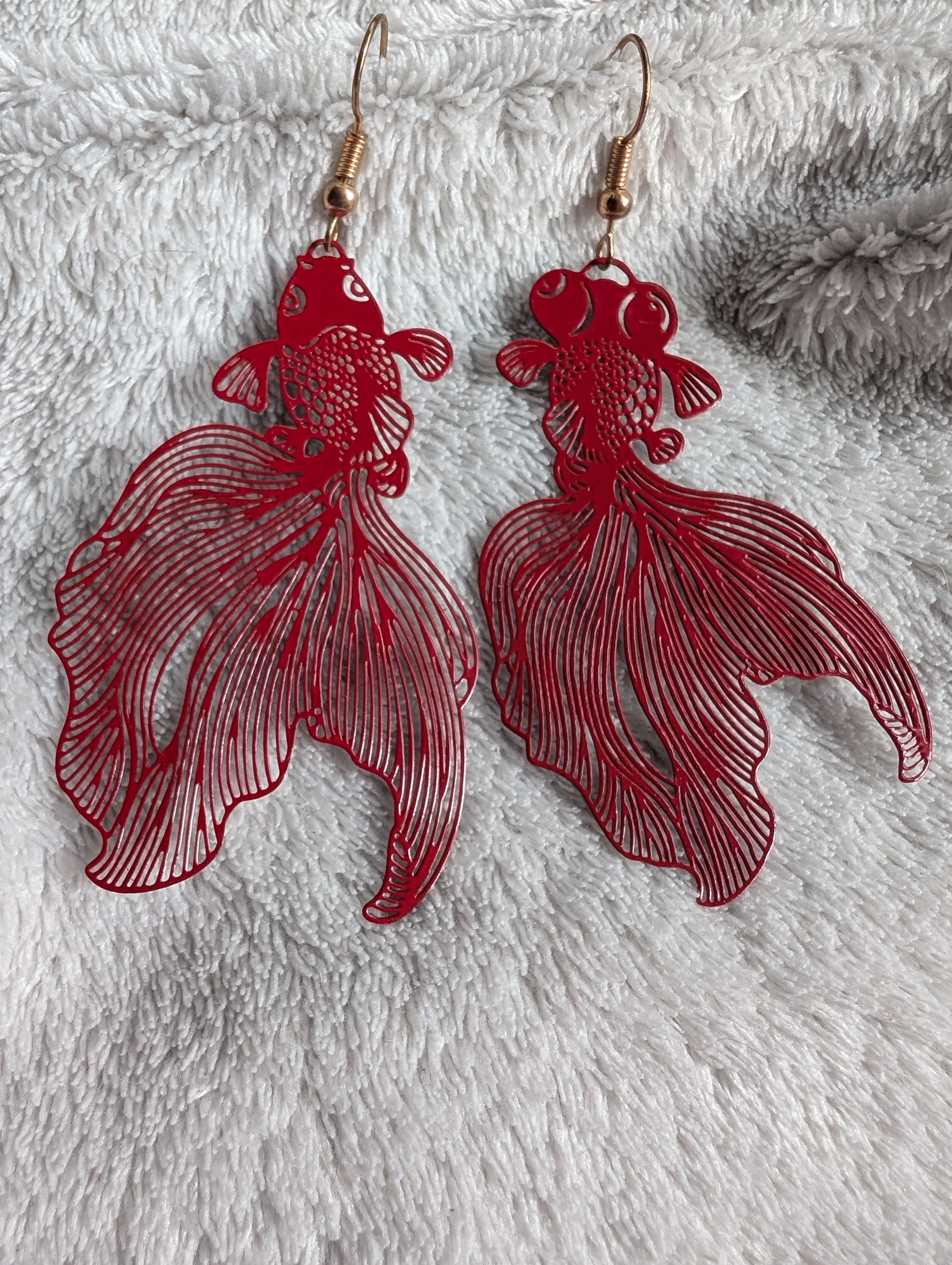 Koi Fish Earrings - Dramatic Statement Jewelry