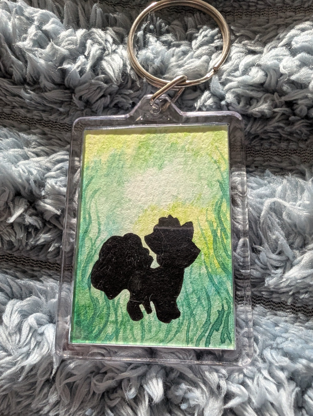 Pocket Monster Keyring – Hand Painted Watercolour
