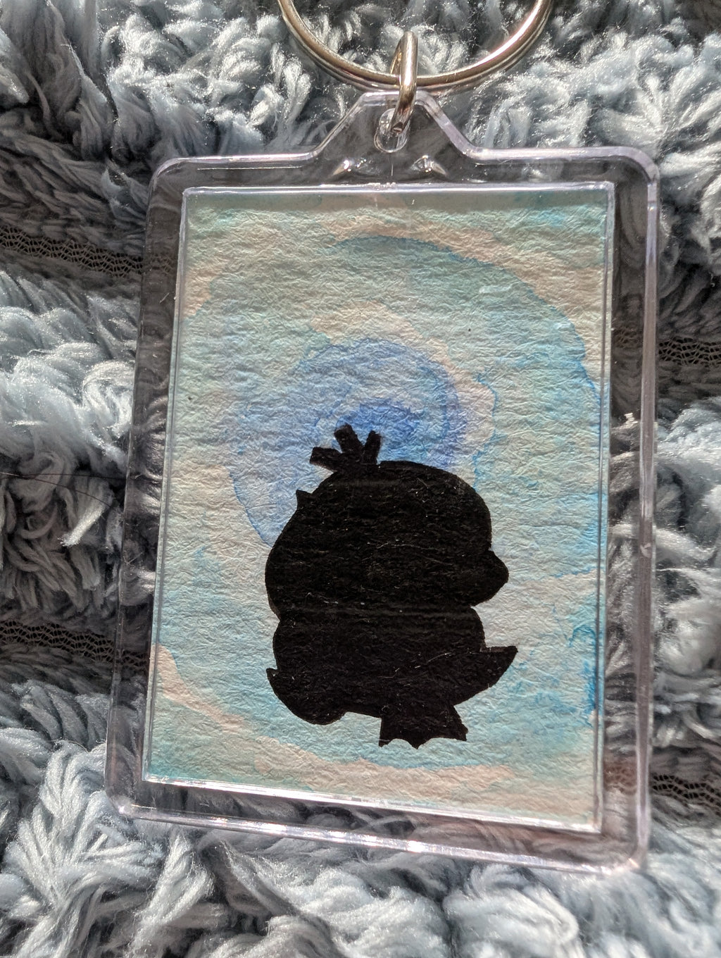Pocket Monster Keyring – Hand Painted Watercolour