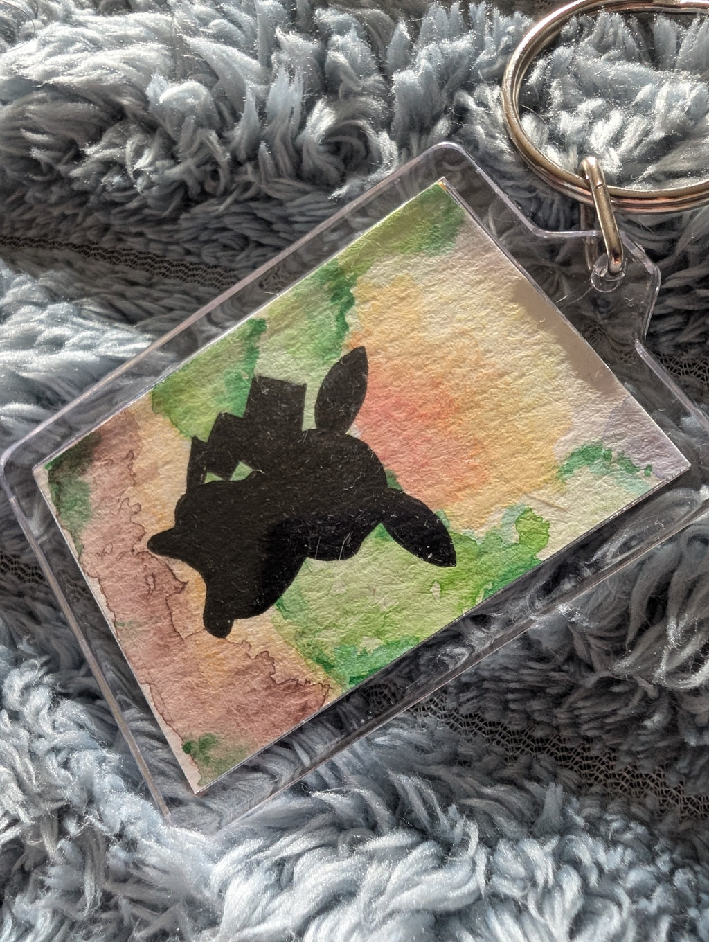 Pocket Monster Keyring – Hand Painted Watercolour